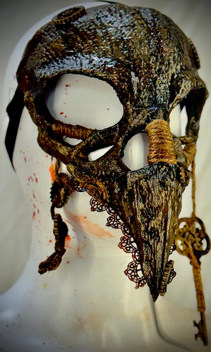 Steampunk Raven Skull Mask