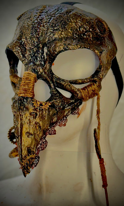 Steampunk Raven Skull Mask